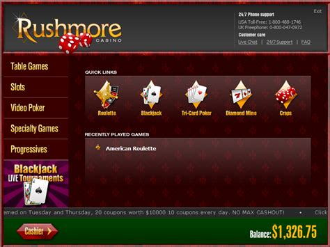 rushmore online casino